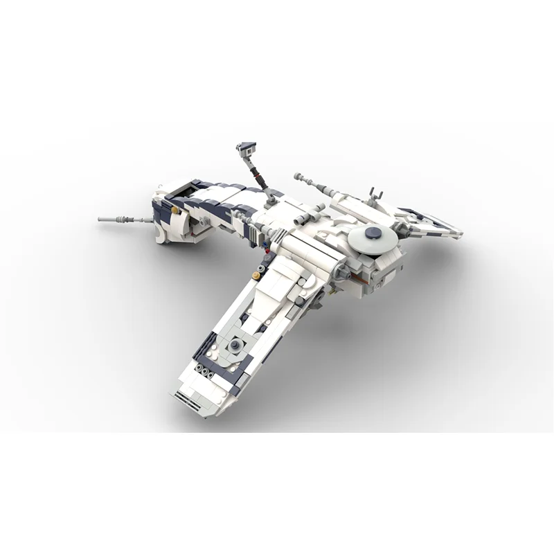 198PCS MOC famous movie interstellar transport ship spaceship model DIY assembly building block toys children's birthday gift