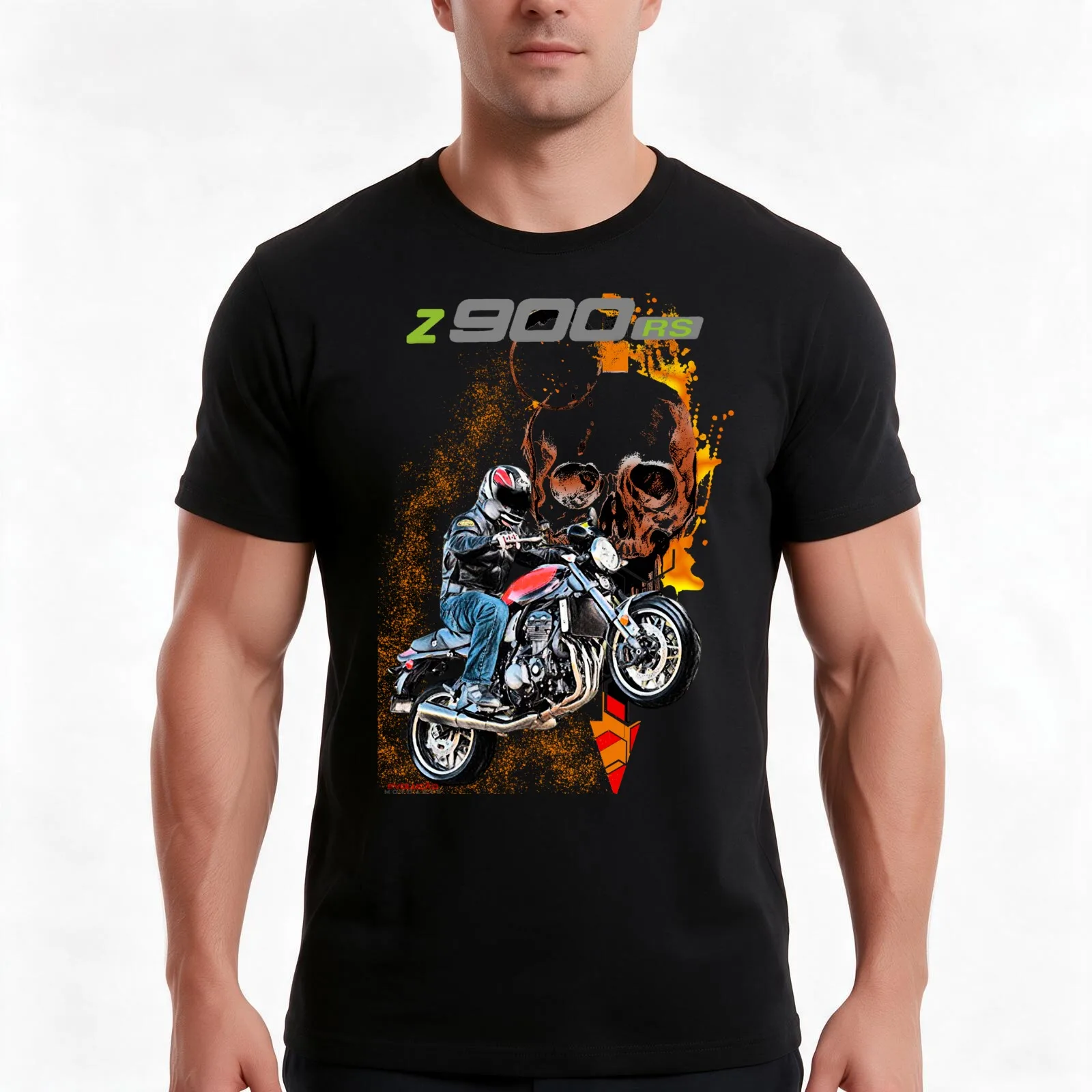 Z9 RS Cafe 900 Z racer T-Shirt Summer Casual Cotton Tee Oversized Streetwear Tops Vintage Graphic Print Unisex Men Women