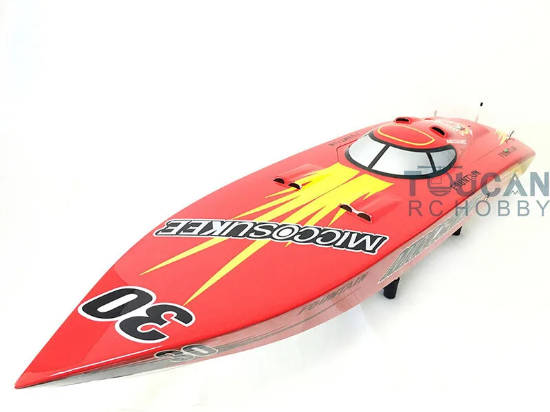 G26IP1 26CC Red Fiber Glass 50KM/H High Speed Gasoline Race ARTR RC Boat W/ Radio System Toucan Toys for Adults Gift THZH0074