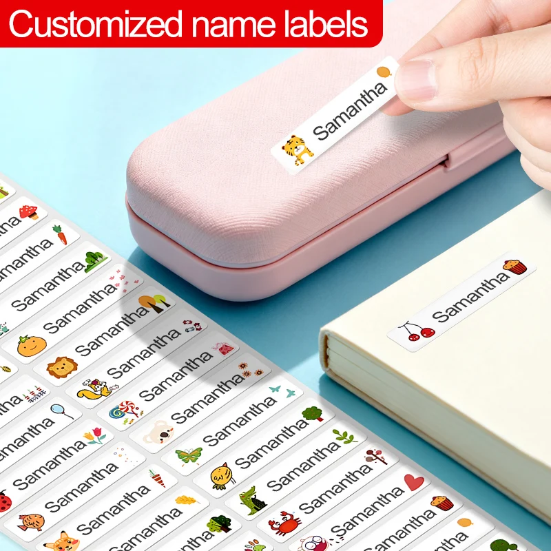 ‌DIY Custom Name Stickers for School Supplies - Waterproof Name Labels, Kids Sports Bottles & Stationery Markers‌