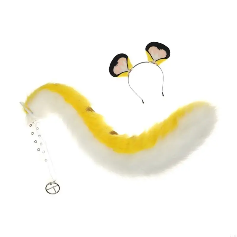 72xe Ears and Tail Set Furry Ear Head