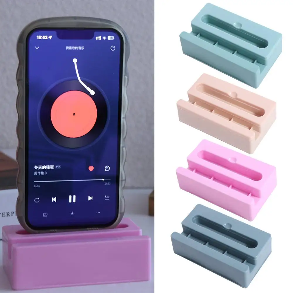 

Plastic Cell Phone Stand Vertical Phone Stand Speaker Base Mobile Phone Loudspeaker Holder Desk Decor Multifunctional