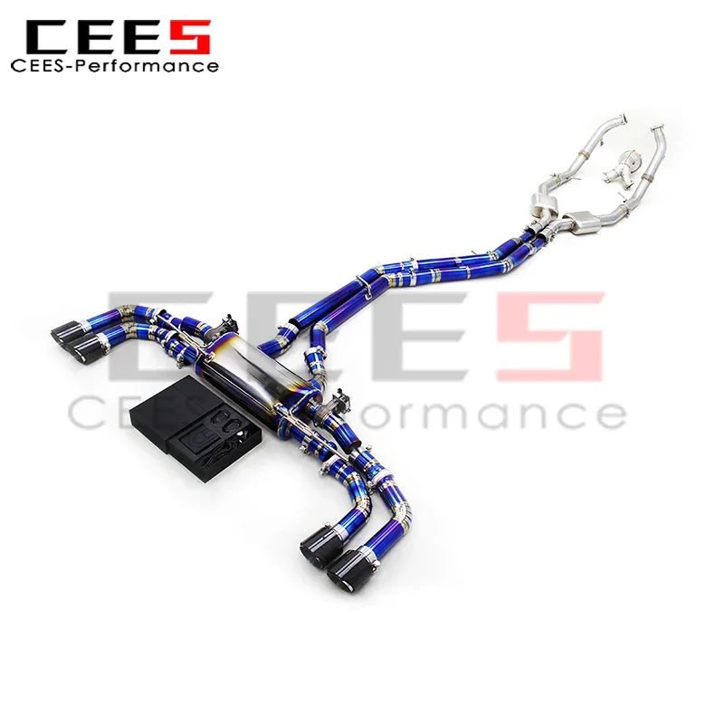 

Cees Sport Valved выхлопная система для Audi SQ5 8R FT 3.0T (2016-2024) передняя выхлопная труба гоночного автомобиля титановая выхлопная система