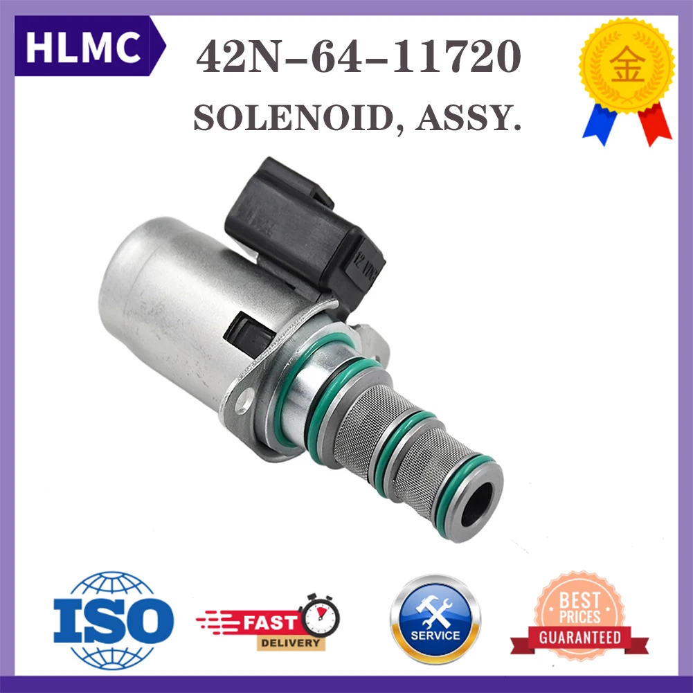 

Construction Machinery Parts 12V Solenoid Valve 42N-64-11720 42N-64-11721 845241003 Backhoe Loaders WB146 WB146PS WB156 WB156P