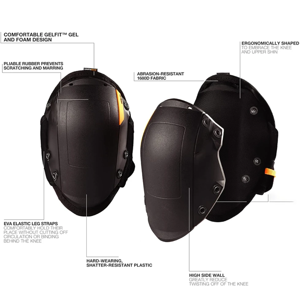 

T21C TBL-KP-G201-R Rocker Knee Pads Power Tool Accessories Hard Shell Protection Kneeprotection