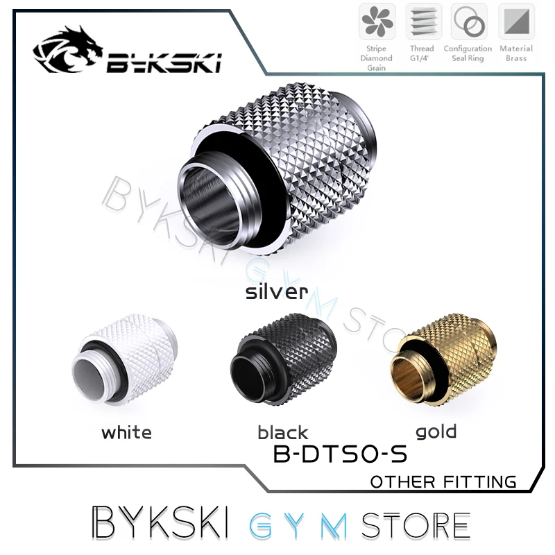 Bykski Docking Sitz Fitting Drehbare Typ, pass-Durch Wasser Kühlung Stecker G1/4 M-M Gewinde, 7 Farben, B-DTSO-S