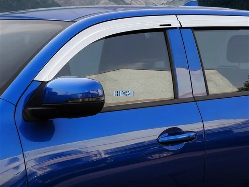 ل GWM Poer/Cannon/Ute/P-Series 2019 + نمط السيارة الجانب نافذة منحرف قناع الشمس المطر المأوى الطقس درع غطاء الملحقات #5