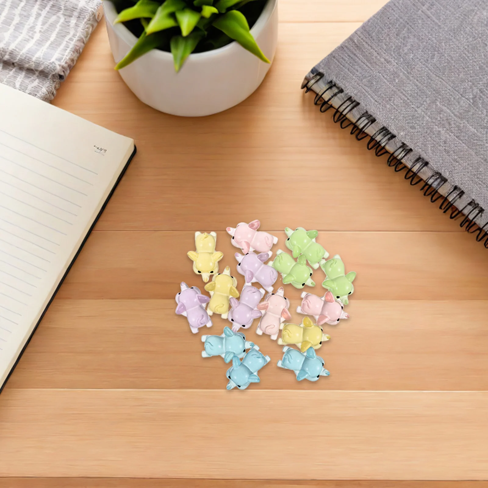 

15Pcs Glow in The Dark Mini Resin Elephant Decorations Cute Tiny Animals for DIY Fairy Garden Crafts Micro Landscape Ornaments