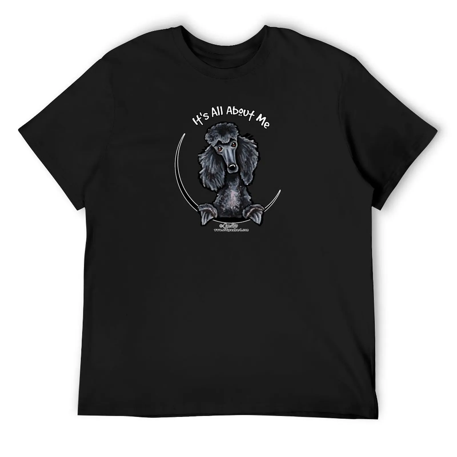

Black Standard Poodle :: Its All About Me T-Shirt for a boy luxury designer Short sleeve tee black t-shirts for men