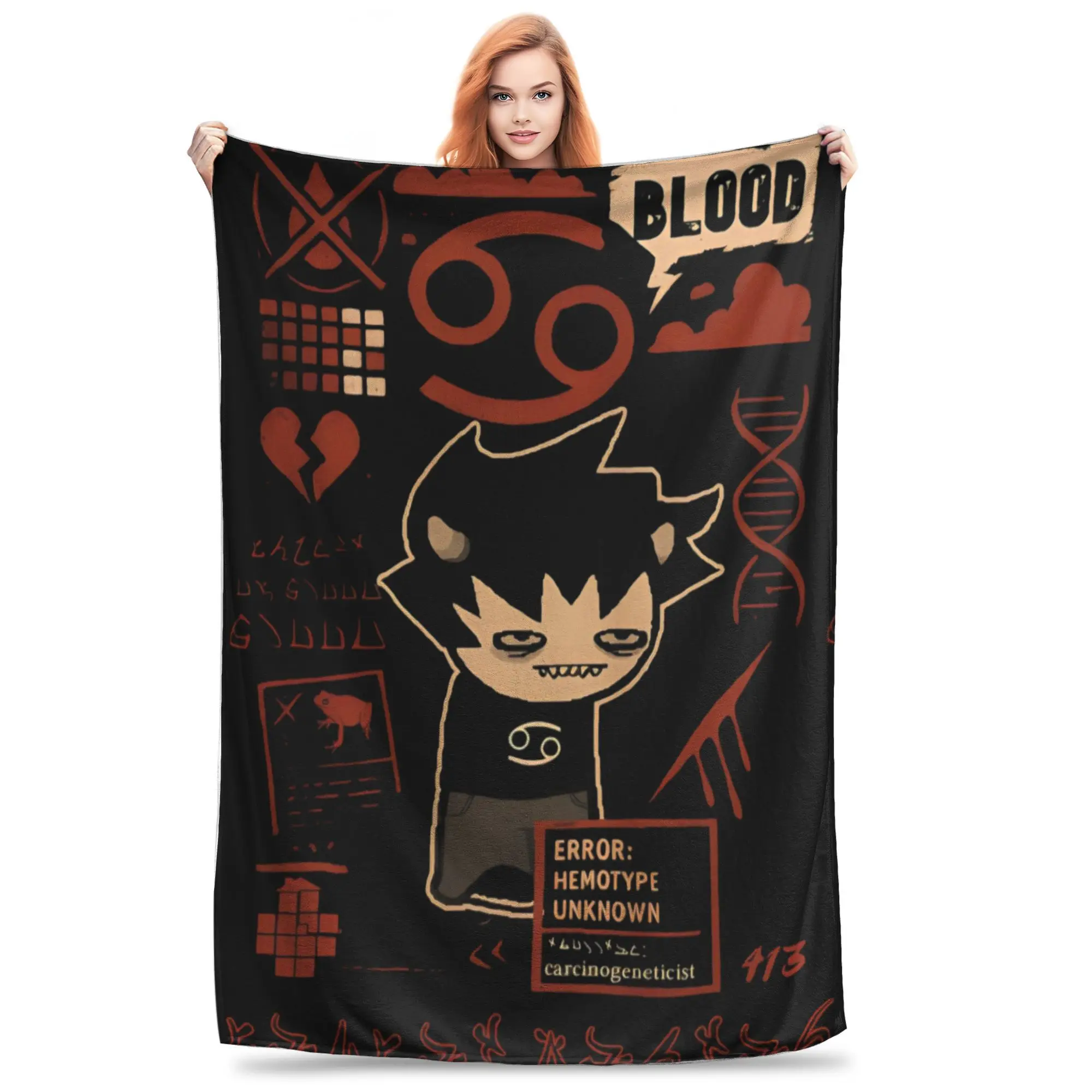 Homestucks Karkat Vantas Blanket Multi-size Super Soft Cozy  Throw Blankets for Couch Sofa and Bed