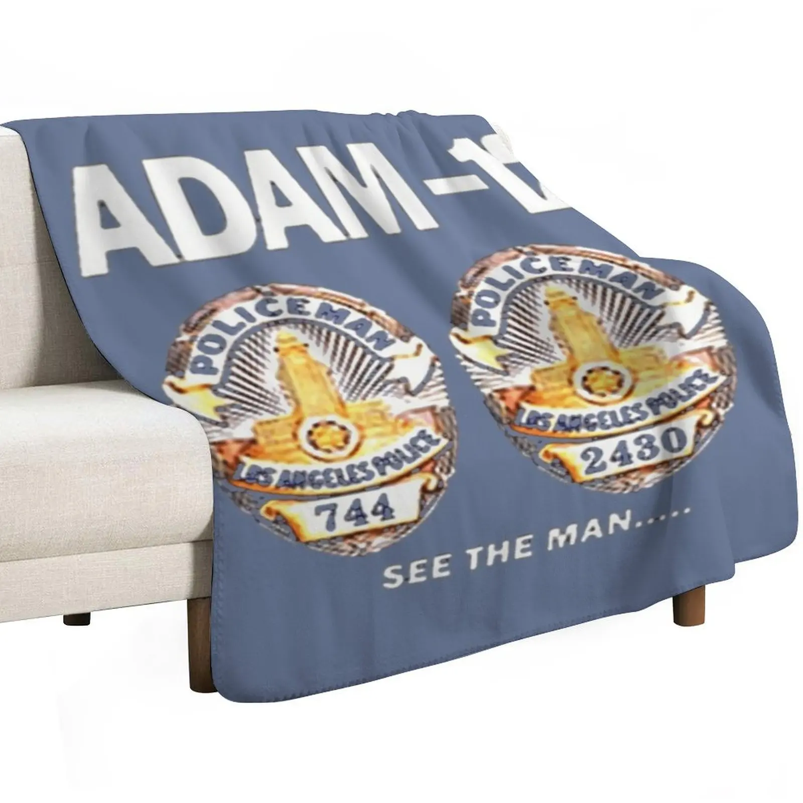 Adam-12 TV Series 70's Retro Throw Blanket Thin Vintage Beautifuls blankets ands Cute Plaid for sofa Blankets