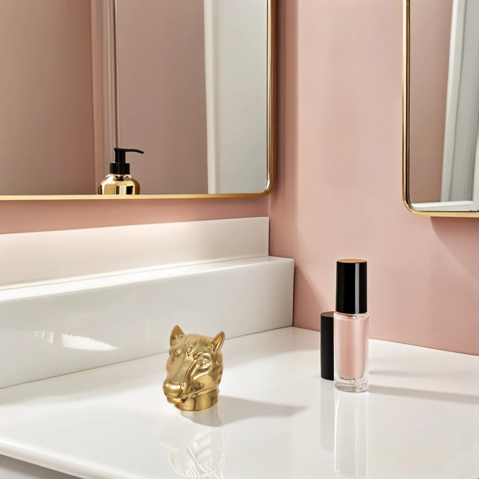 

5pcs Horse Shape Perfume Bottle Cap Unique Design Leak-Proof Replacement Sprayer Topper For Travel Home Refillable Bottle Covers