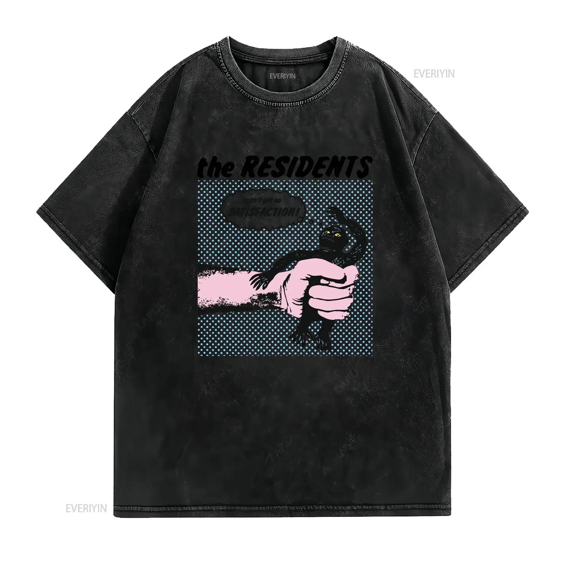The Residents Satisfaction Punk Rock Meme Funny T Shirt Style Gamer Cult Music P2069 vintage Washed Versatile graphic Casual