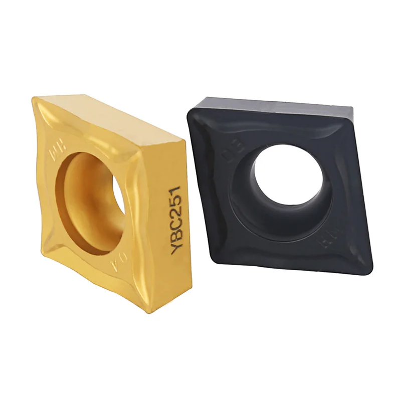 10 pces ccmt120404 ccmt120408 hm ybc251 ybc252 ferramentas de gerencio externo original insere carboneto torno ferramenta cortador para aço