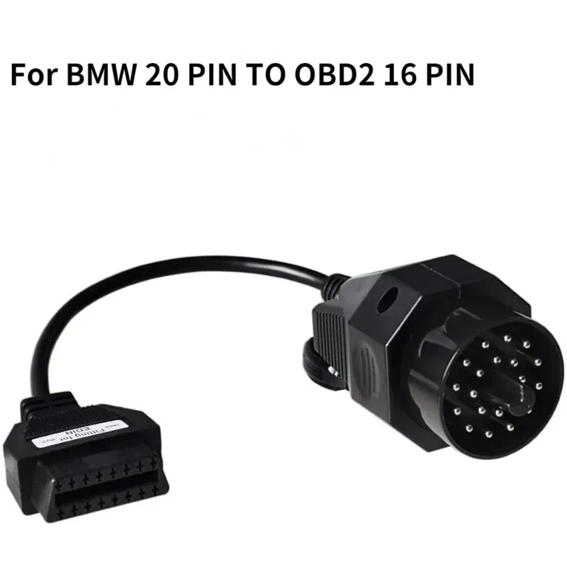 

For BMW E46 E39 E36 OBD II 2 16 Pin Female To 20 Pin Adapter Connector Cable 0 PIN To OBD2 16 Pin E38 E53 X5 Z3 Car Accessories