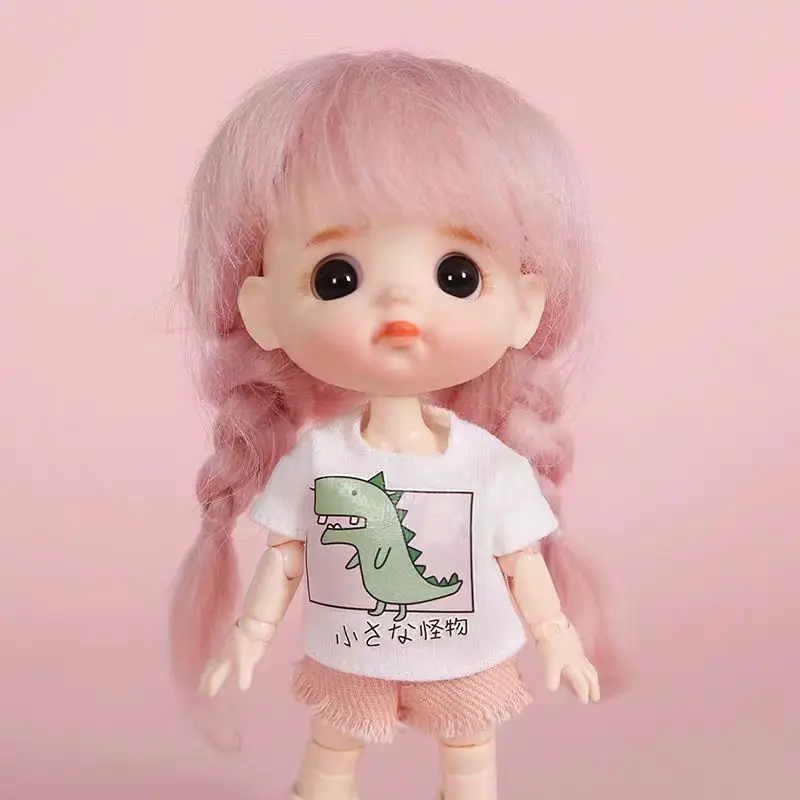 OB11 Boneca Roupas para GSC YMY, T-Shirt para Bonecas BJD, 1/12