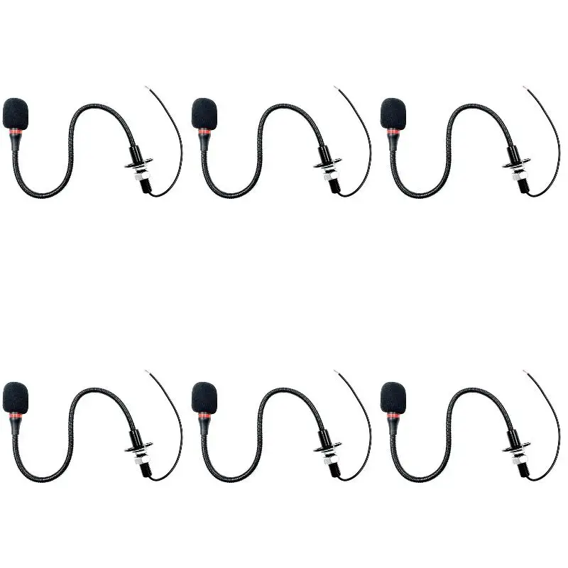6Pack X(Metal Gooseneck Microphone Desktop Condenser Conference Mic for Live Speech Presentations