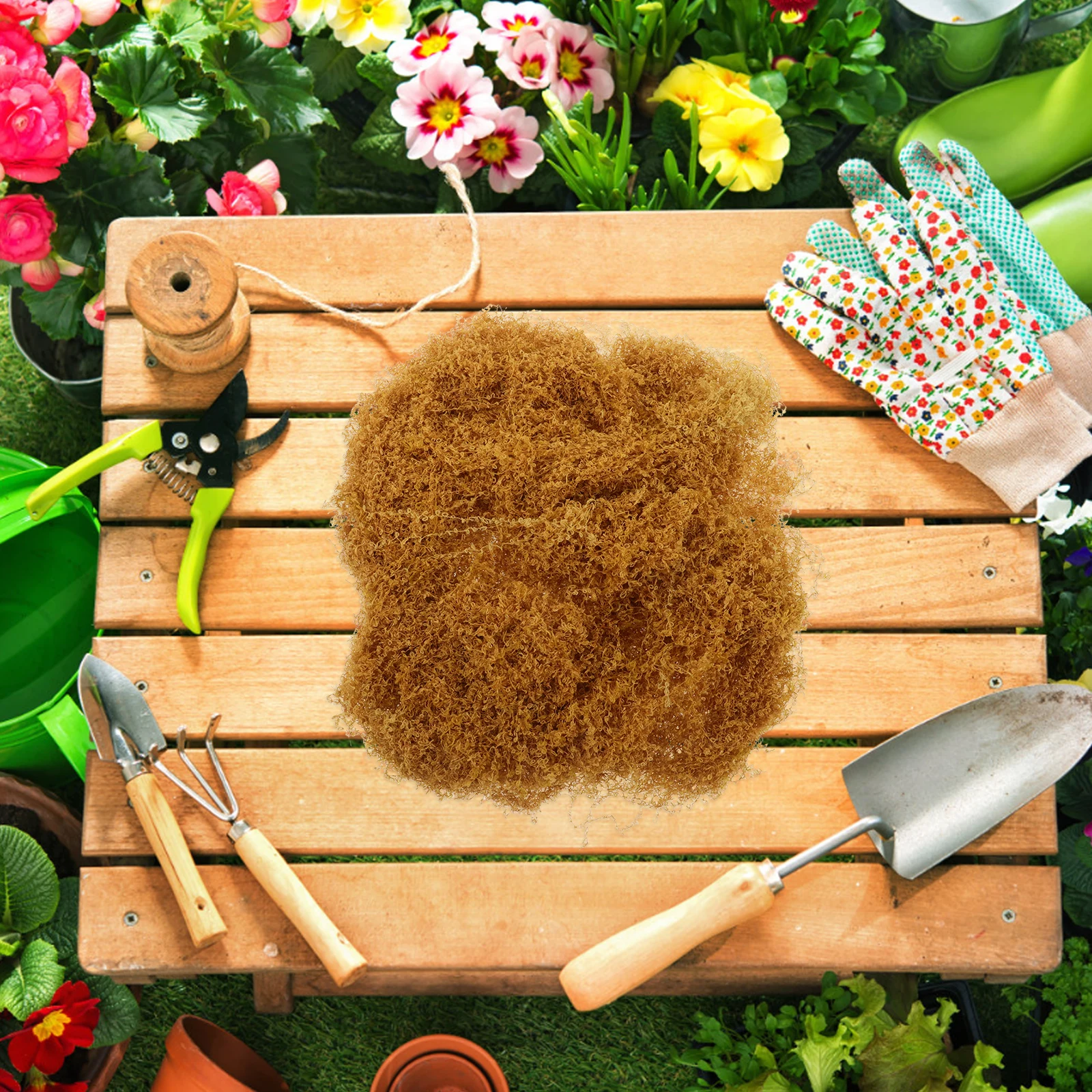 

Simulated Moss Lawn Craft and Greenery Fake Grass for Crafts Plants Artificial Decorate Christmas Pot Fillers Faux