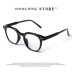DDDLONG Anti Blue Light Square Glasses Prescription Eyeglasses Frame For Men Women Optical Lens Can Replaceable Eyewear D394