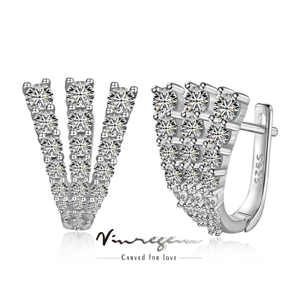 

Женские серьги-кольца из серебра 925 пробы, с сапфиром