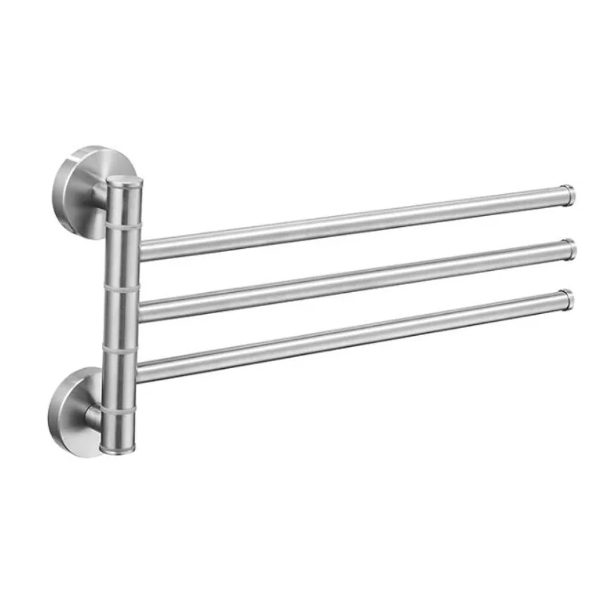 Vintage Style Bathroom Revolve Towel Bar Four Tiers Bath Towel Holder Rack Wall Mounted