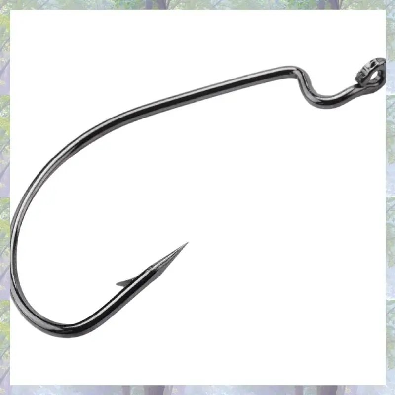 جديد وصول 51 قطعة خطاف الصيد عالية الكربون الصلب دودة سينكو الطعم تهزهز خطاف الصيد مع صندوق بلاستيكي