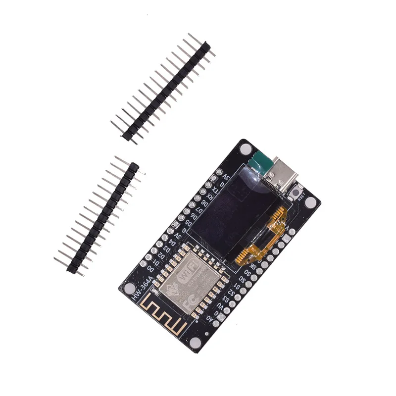 Placa de desarrollo NodeMCU WIFI ESP8266 con pantalla OLED de 0,96 pulgadas módulo controlador CH340 para programación Arduino IDE/Micropython