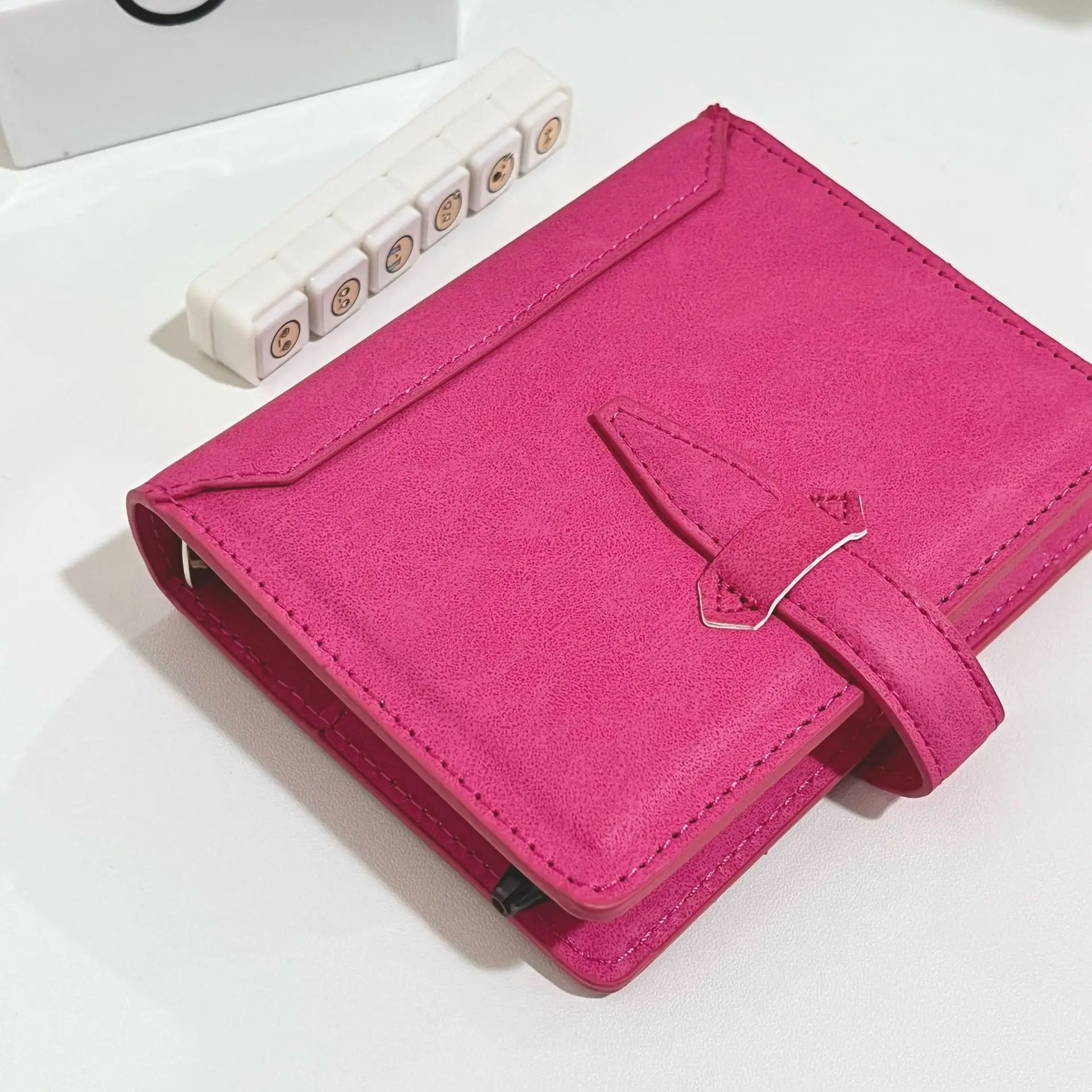 M5 Loose-Leaf Retro Portable and 40 Sheets Inner Page PU Clip-on Notebook Loose Leaf Notebook