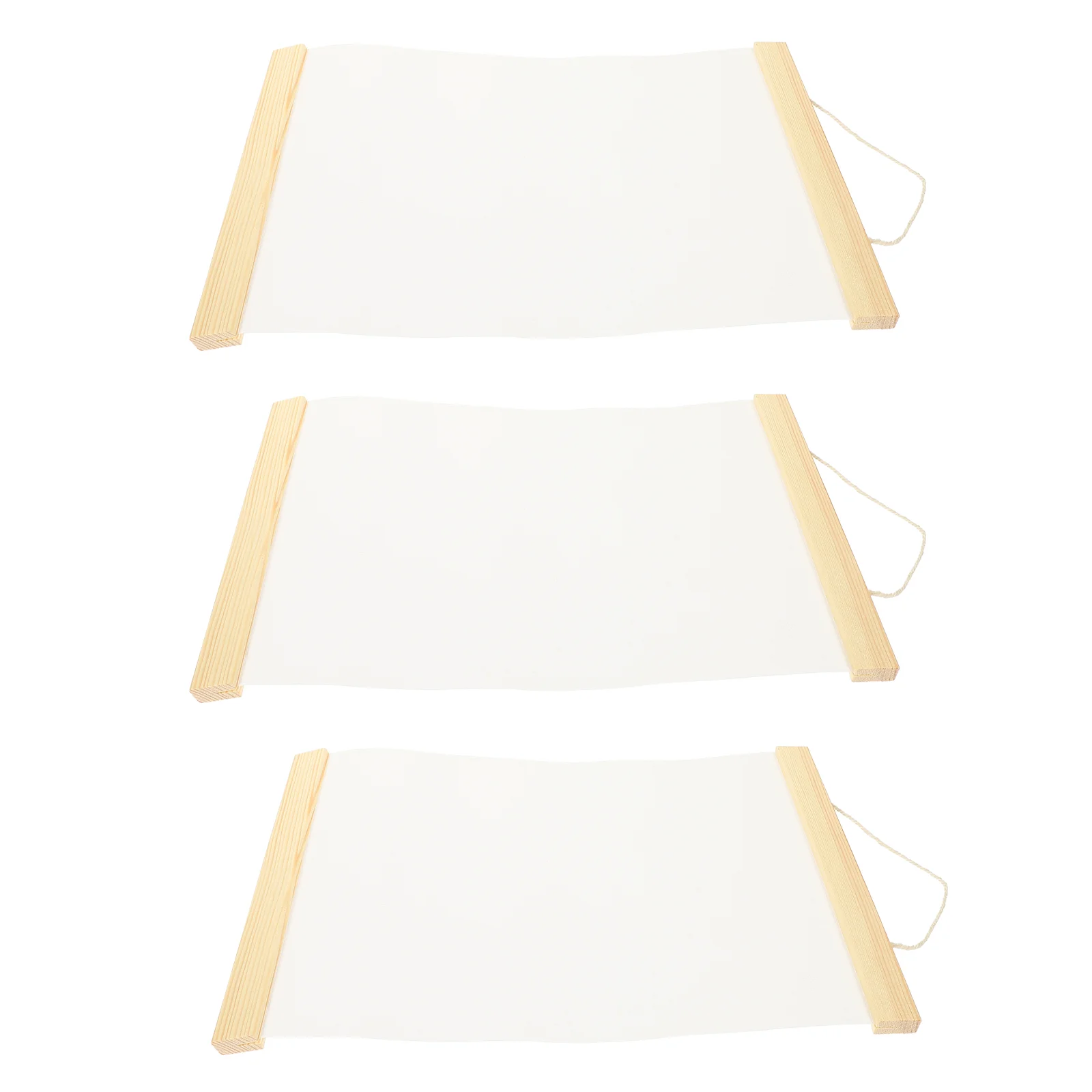 

3 Pcs Canvas Hanging Painting for Kids Supplies Blank Graffiti Oil Cloth Ornaments
