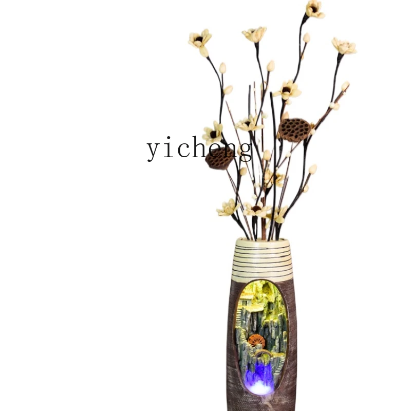

ZC Loop Make a Fortune as Endless as Flowing Water Decoration Creative Living Room Modern Waterscape Interior Decoration