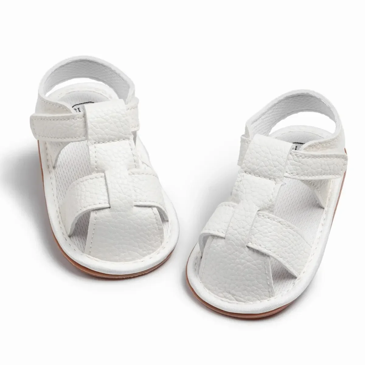 2024 nuovi sandali estivi per bambini in pelle PU Low Top neonato per il tempo libero scarpe per neonati sandali per bambina morbidi antiscivolo