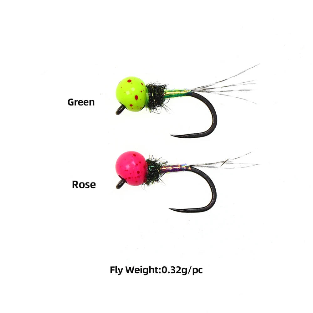 Cuentas de tungsteno UV Ninfa Jig Head ICERIO – Cebo para trucha - imagen 3