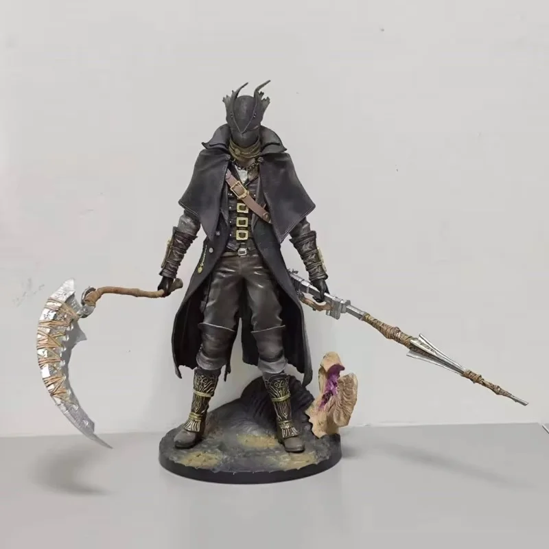 32cm Bloodborne The Old Hunters Model Toy Crow Feather Hunter Collection Action Figure Statue PVC Tabletop Decorating Doll Gift