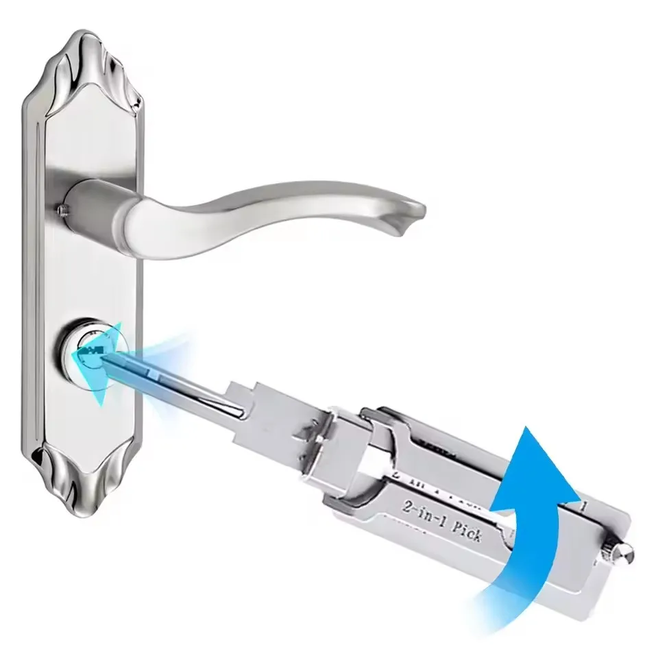 1-3 Stuks SS001 Pro Key Decoder 2 In 1 Precisie Haak & Pick Set Lock Decoder O-ring pickup Kit Onderhoud Reparatie Handgereedschap