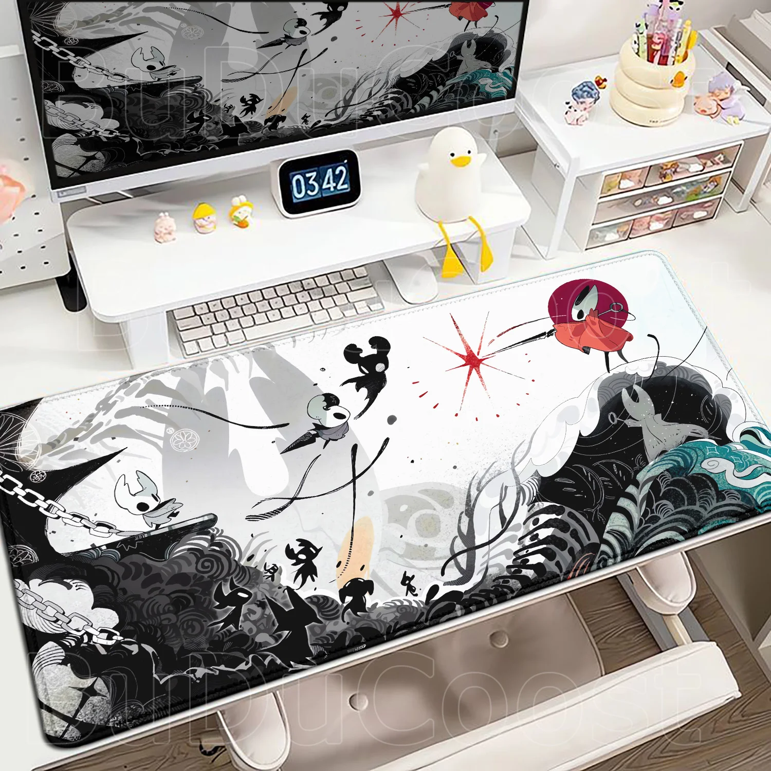 

New Cute Hollow Knight Silksong Mouse Mat Large PC Mousepad Laptop Gaming Mouse Pad Accessories Keyboard Mat Computer Mousepads