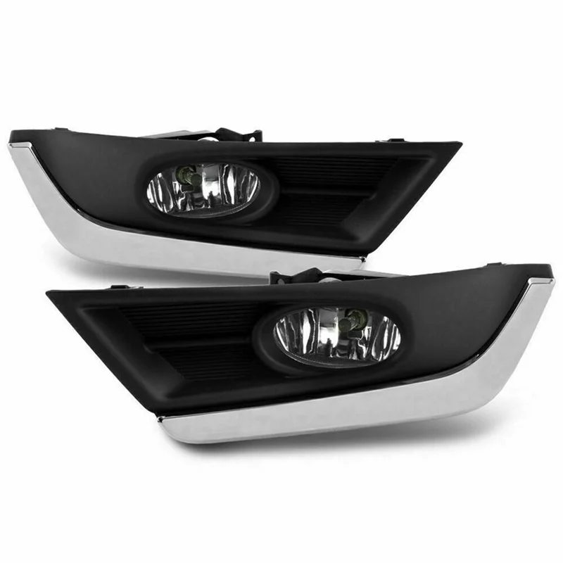 

F9-1Pair Front Halogen Fog Lights Trim Cover Driving Lamps W/Wiring Kit For Honda CR-V CRV 2017-2019 HO2593141 HO2592141