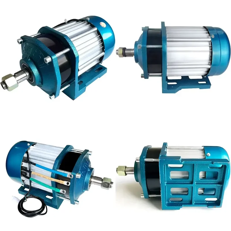 Nouveau Moteur Électrique Haute Vitesse à Aimant Permanent Sans Balais à Entraînement Central 2026 HOT 60/72V 3200-3500RPM 2500W pour Tricycle Électrique