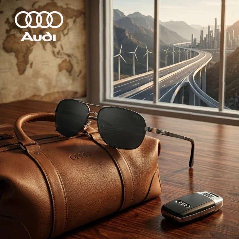 

Поляризованные солнцезащитные очки AUDI для вождения, мужские, люксовые, квадратные, в стиле пилот, антибликовые, для навигации, с защитой от УФ400, для владельцев автомобилей