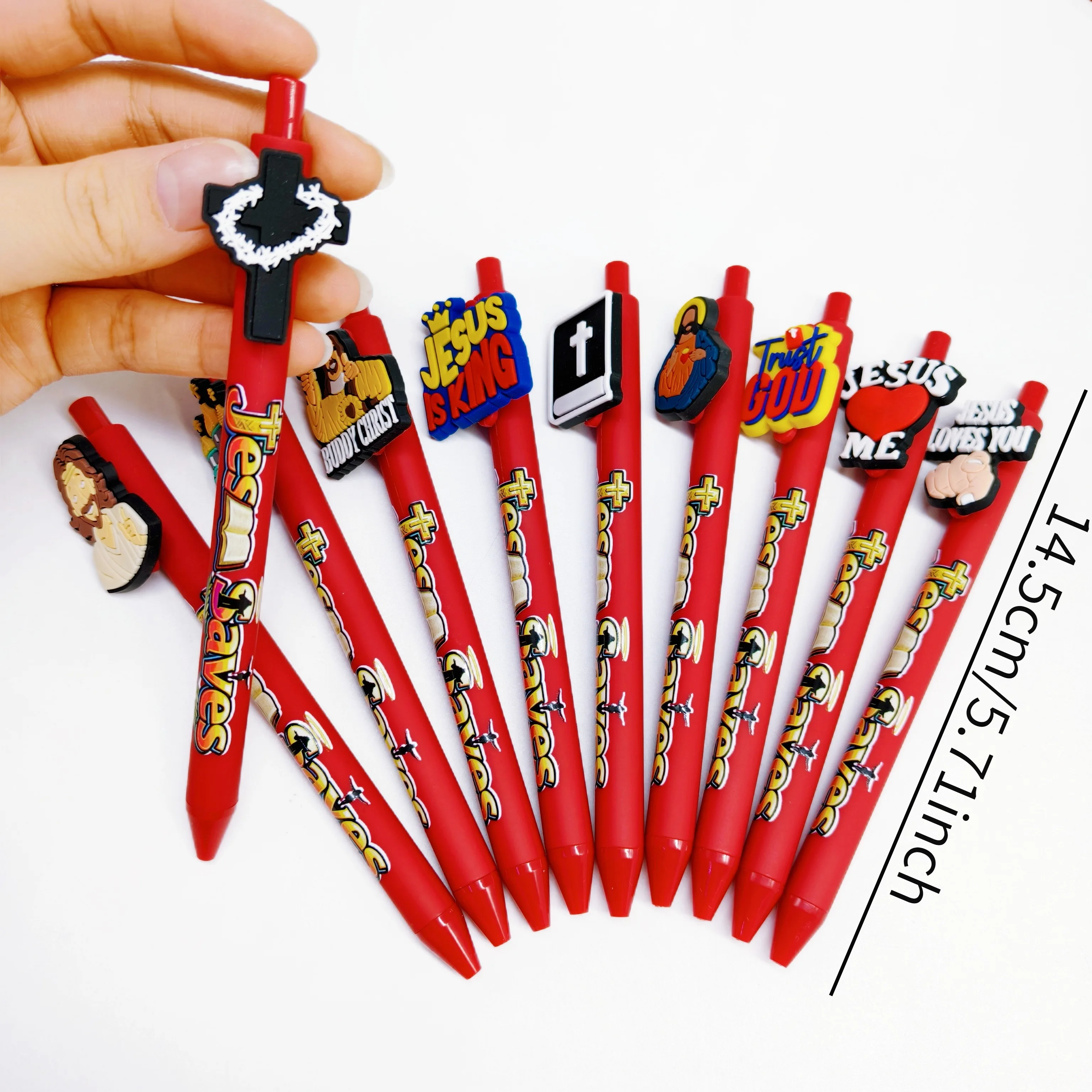 10/15/20 PCS Religious Beliefs Ballpoint Pen Religious Culture Theme Scripture Copying Pen Jesus Redemption Gift Stationery