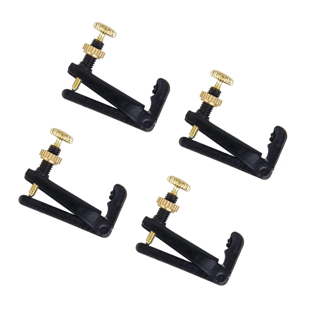 4 Pieces 3/4-4/4 Violin String Fine Tuner Adjuster