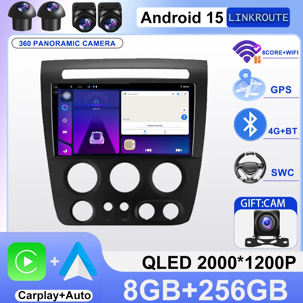 

Android 15 Car Radio For Hummer H3 1 2005 - 2010 GPS Navigation Touch Screen Stereo Head Unit Auto Multimedia Dash Cam DVD WIFI