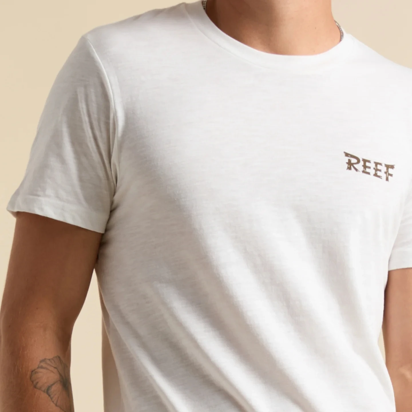 Brand Reef New Print T-shirts Holiday Casual Summer Tops Men's Short Sleeve Crew Neck Cotton Tee Comfortable Vacation Tops