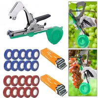 Garden Tools Garter Plants Tying Machine Branch Hand Tying Machine Tapetool Tapener Minced Vegetables Home Garden  +10 Rolls