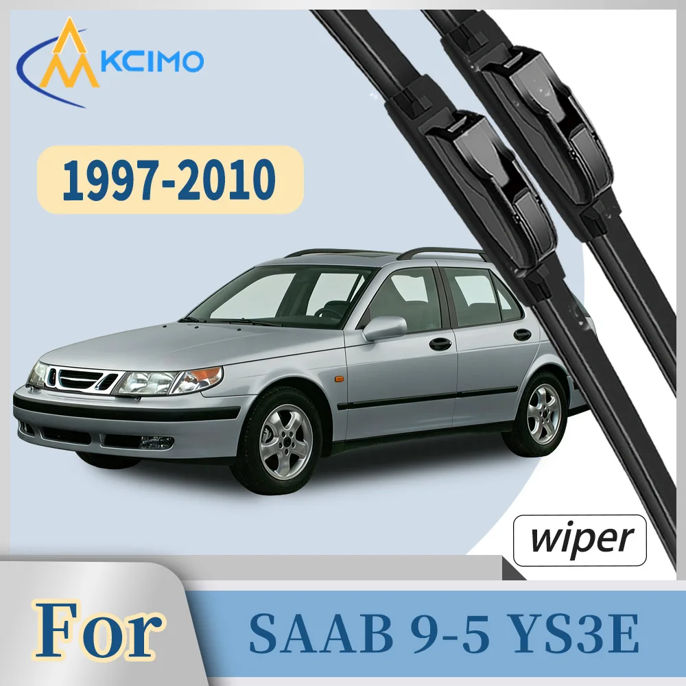 

Premium Rubber Front Windscreen Wiper Blades For SAAB 9-5 YS3E 1997-2010 Quiet Smooth Wiping Waterproof Windshield Kit 2Pcs