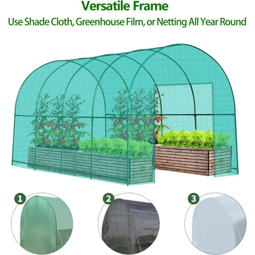 Grote steunboog voor tuinklimplanten, 13,1 x 7,05 x 7,22 voet, robuuste plantenklimboog, multifunctioneel steunframe