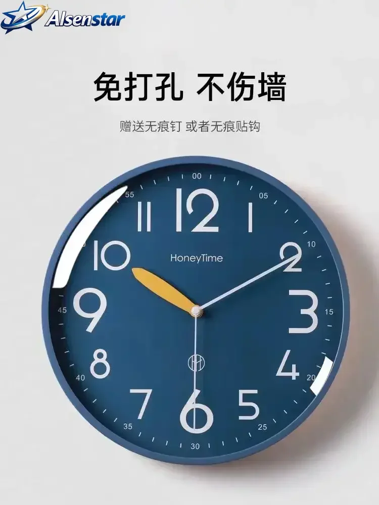Simple Modern Silent Clocks Creative Artistic Bedroom Living Room Study Mute Wall Hanging Clock Watch Home Decoration
