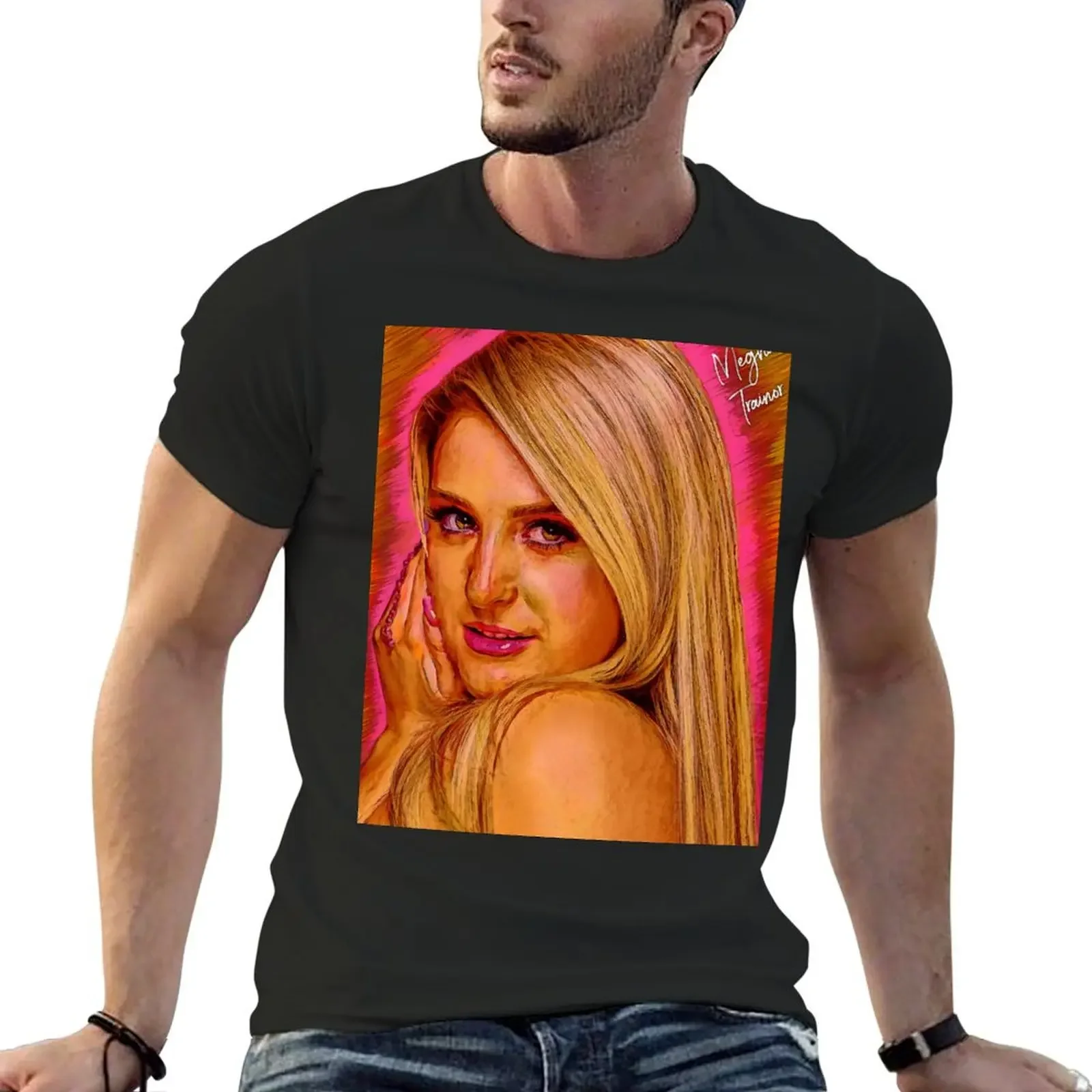 ?Meghan Trainor? Art ? T-Shirt korean fashion tops outfits for men