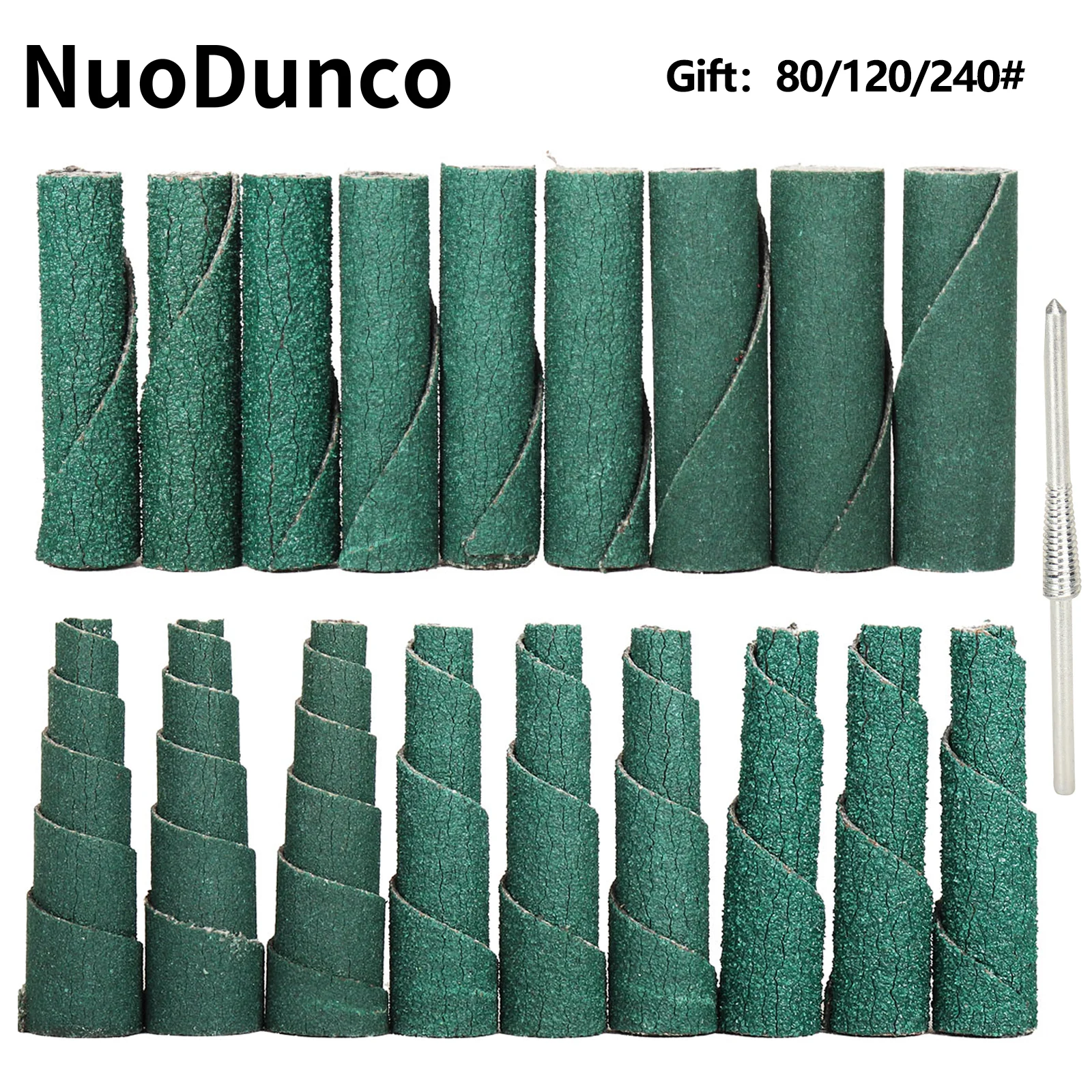 

10 шт./10 мм шлифовальная головка наждачной бумаги, мини-шлифовальный конус, набор порций двигателя, конусный цилиндр, аксессуары для вращающихся инструментов Dremel