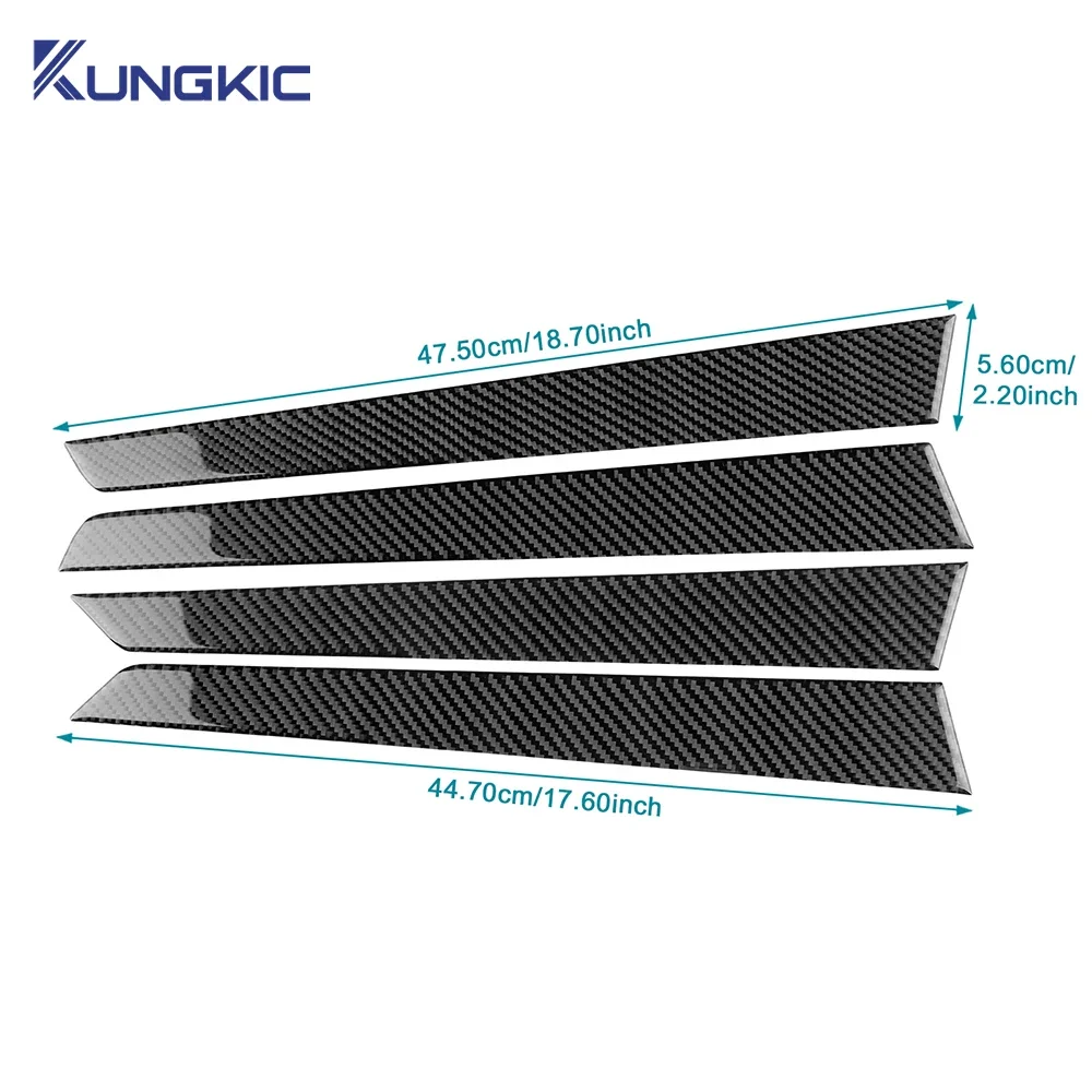 For Lexus GS GS250 GS350 GS200t GS450h L10 2012 2013 2014 2015 2016 to 2019 Real Soft Carbon Fiber Car Door Protection Panel view 4