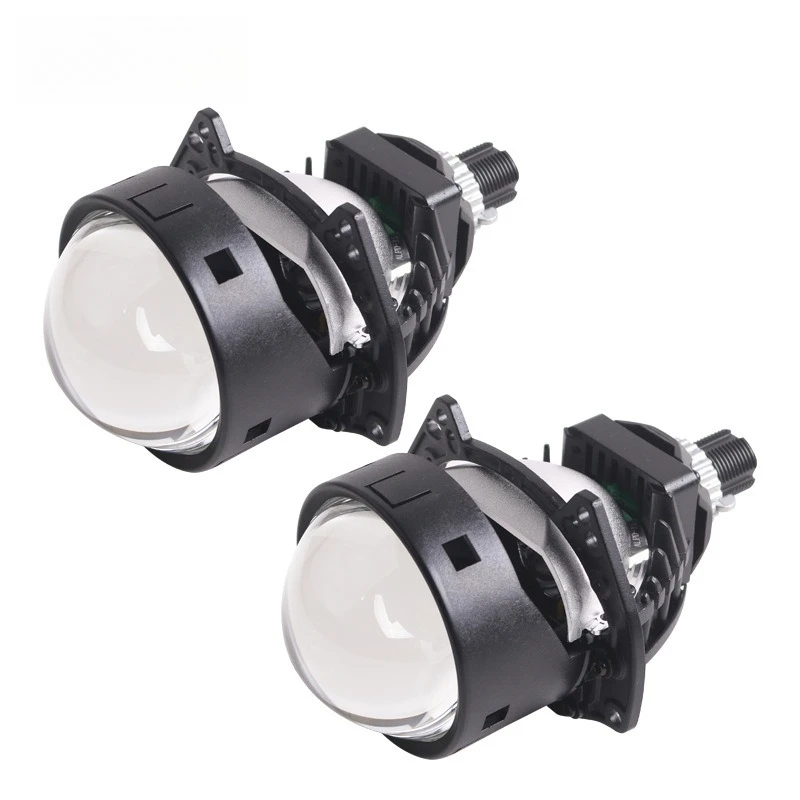 

Ai60 APP Bluetooth 122W Bi LED Projector Headlights with Halo Ring, No Damage 3000K 4300K 6000K Adjustable Car LED Dual Beam